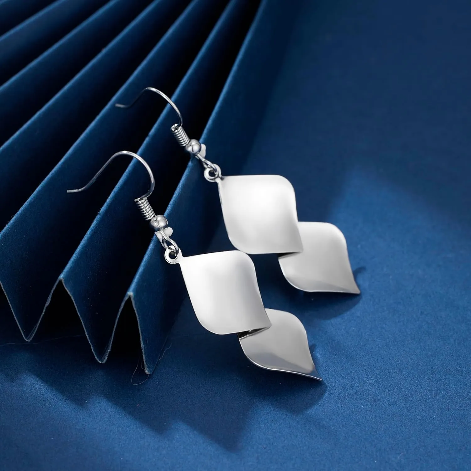 925 Sterling Silver Hooks Small Dangle Drop Earrings for Women Light Weight Tricolor Subtlety Small Fashion Dainty Perfect Jewelry for Gifts hypoallergenic Elegant Classical