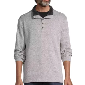 AMERICAN THREADS - Sherpa Lined Long Sleeve Mock Neck Top