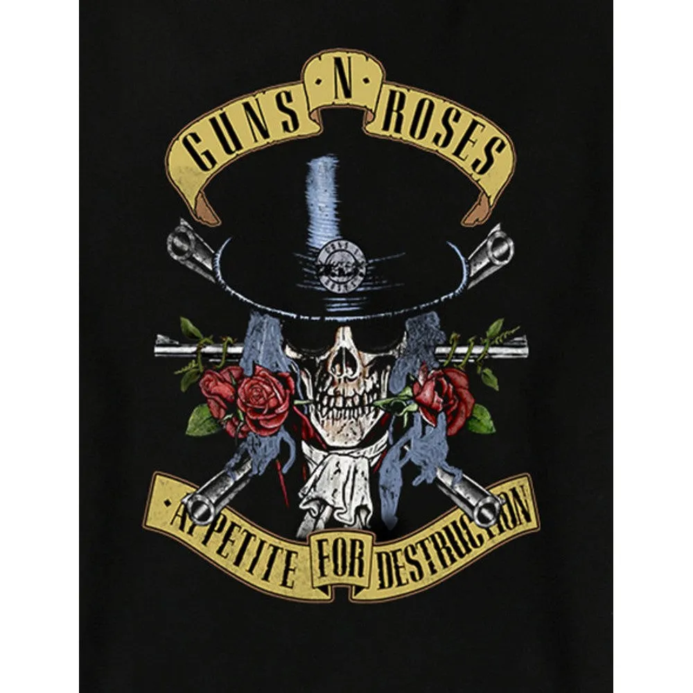 Amplified Unisex Adult Top Hat Skull Guns N Roses Sweatshirt