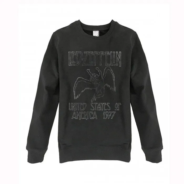 Amplified Unisex Adult USA 1977 Led Zeppelin Sweatshirt