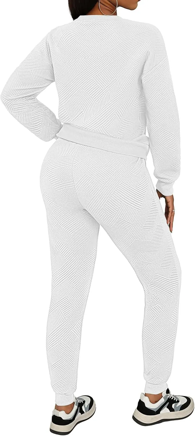 AOMONI Track Suits for Women Set Sweatsuit Sets 2 Piece Long Sleeve Outfits Jogger Sets Pullover with Pockets