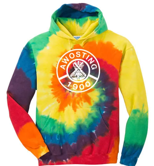 Awosting Tie-Dye Hooded Sweatshirt