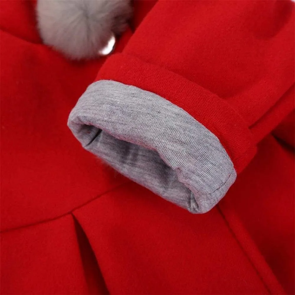 Baby Girl's Toddler Kids Fall Winter Coat Jacket Outwear Ear Hoodie Sweatshirt