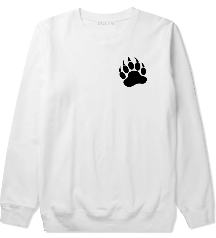 Bear Paws Chest Mens Crewneck Sweatshirt