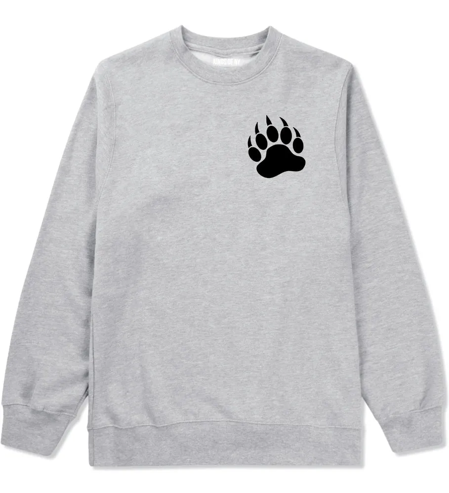 Bear Paws Chest Mens Crewneck Sweatshirt