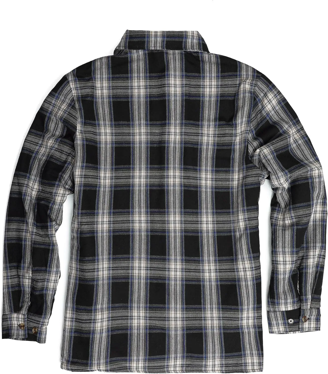 Beotyshow Mens Sherpa Fleece Lined Flannel Shirt Jacket Long Sleeve Button Down Plaid Winter Jacket