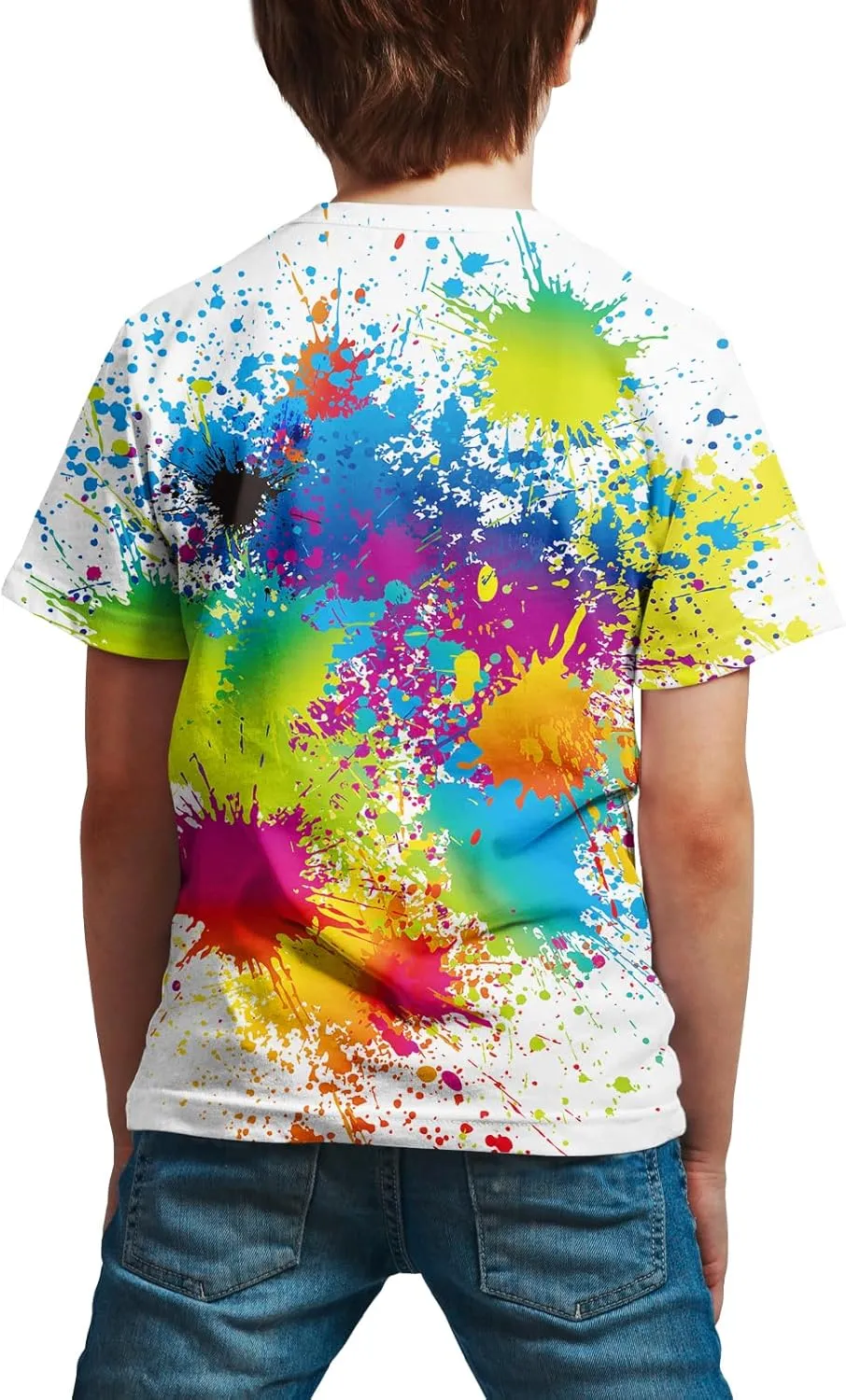 Boys Girls Kids Tee Shirt 3D Print Graphic Short Sleeve Shirt for Kids 6-16 Years