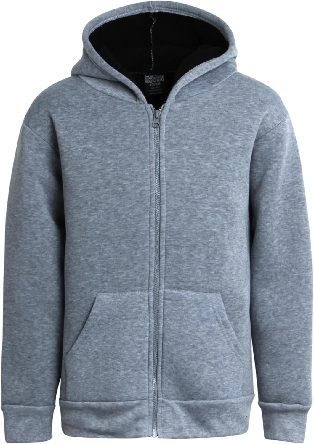 Boys Sweatshirt  Heavyweight Sherpa Fleece Lined Zip Hoodie Sweatshirt  Winter Sweatshirt Jacket for Boys (8-18)