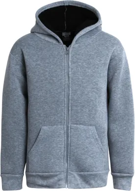 Boys Sweatshirt  Heavyweight Sherpa Fleece Lined Zip Hoodie Sweatshirt  Winter Sweatshirt Jacket for Boys (8-18)