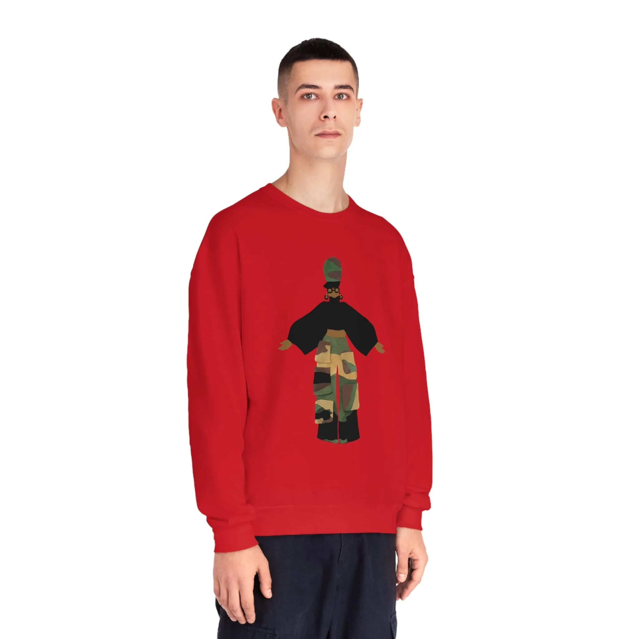 Camo Cargo Queen Unisex Crewneck Sweatshirt