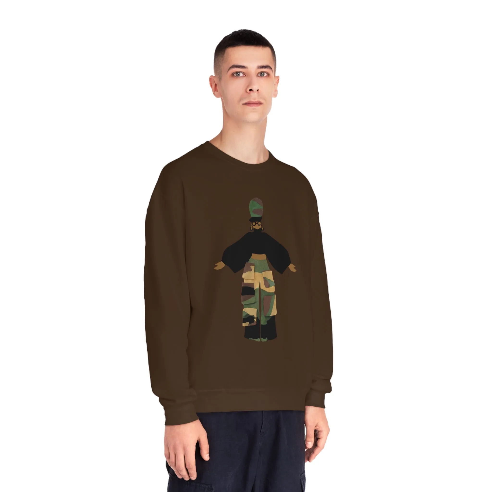 Camo Cargo Queen Unisex Crewneck Sweatshirt