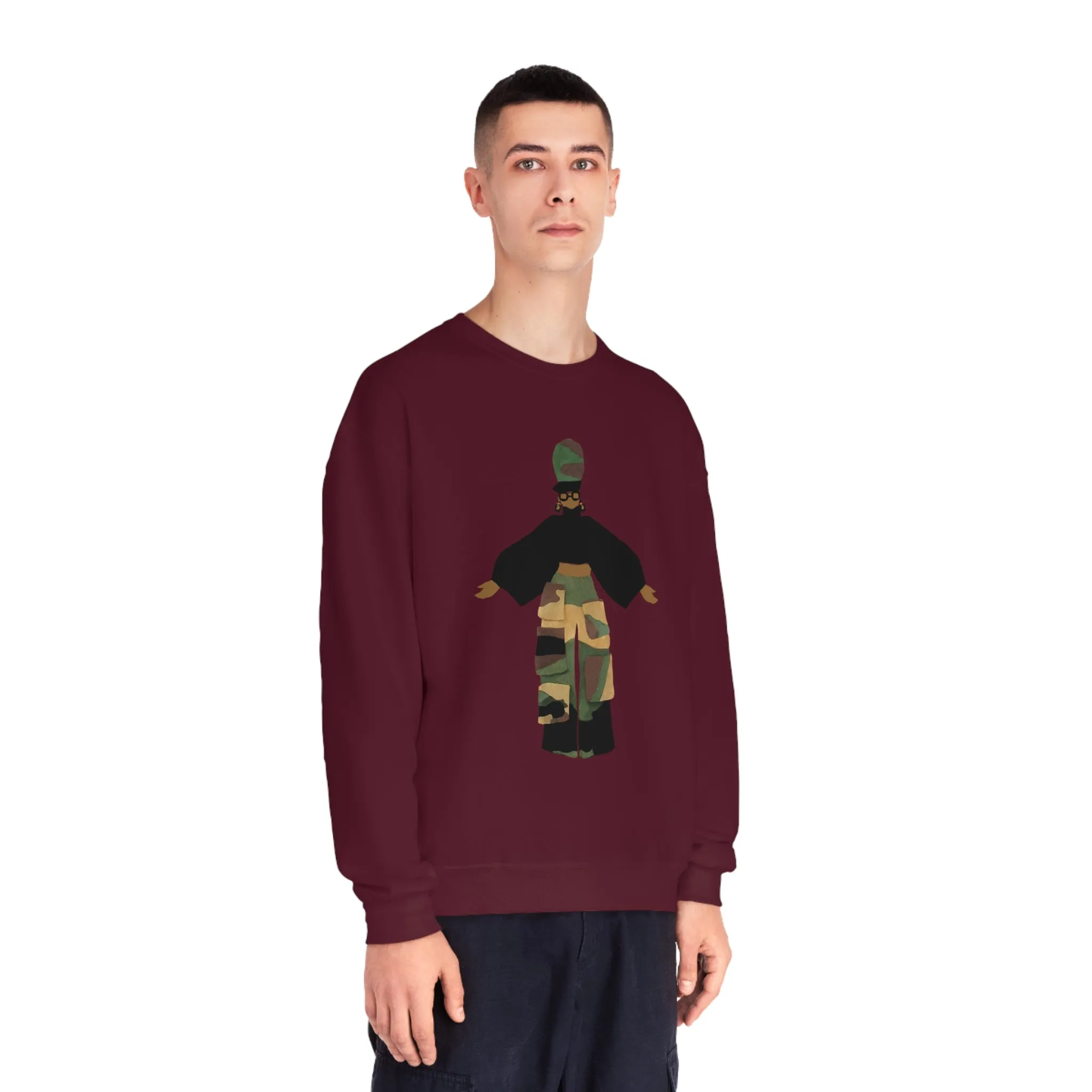 Camo Cargo Queen Unisex Crewneck Sweatshirt
