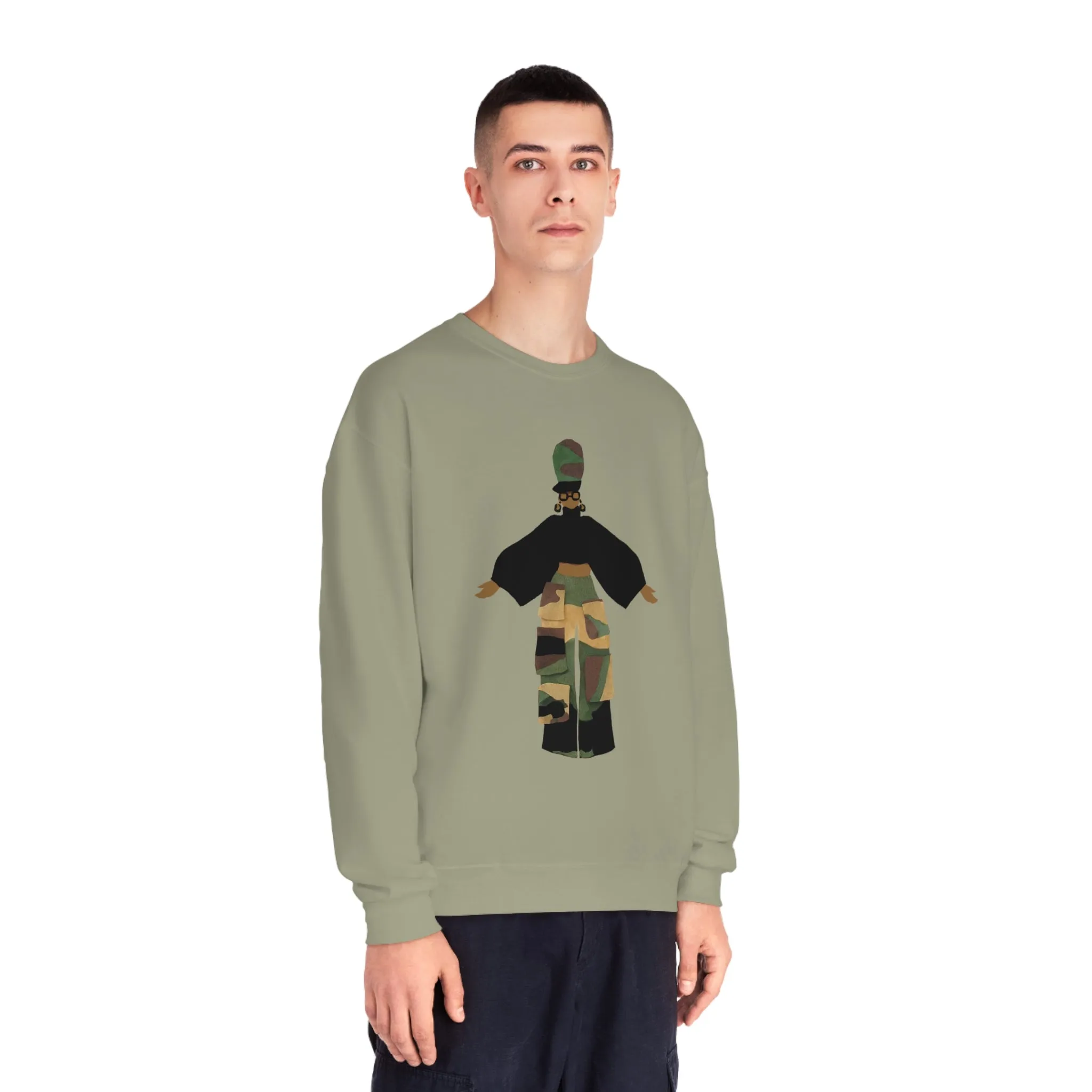 Camo Cargo Queen Unisex Crewneck Sweatshirt