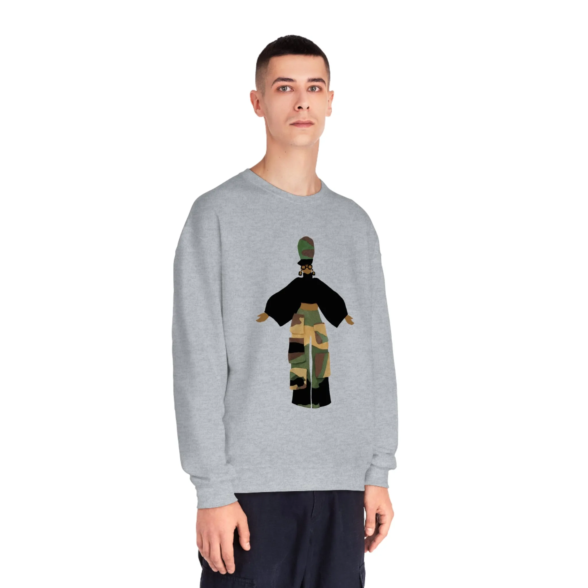 Camo Cargo Queen Unisex Crewneck Sweatshirt