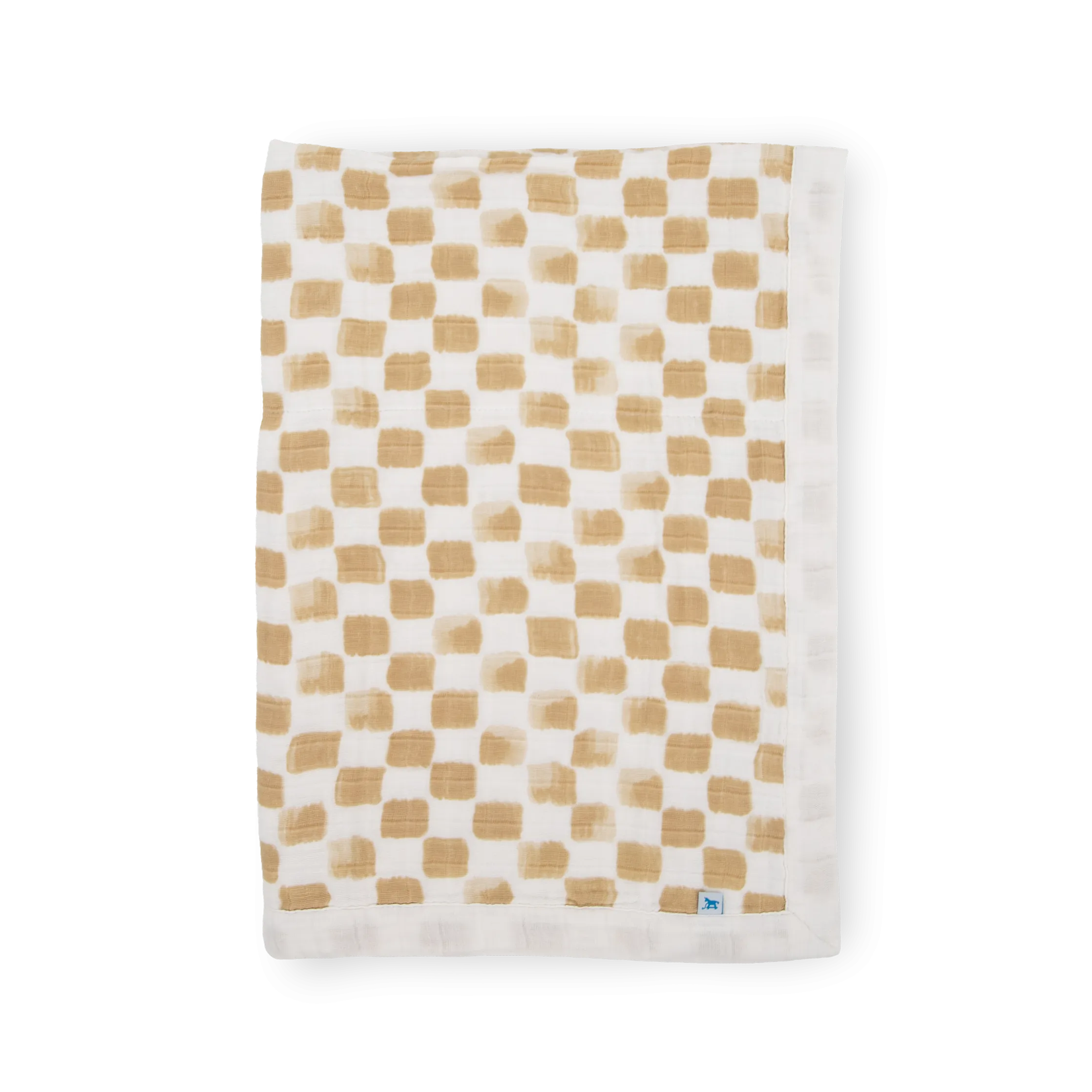 Cotton Muslin Baby Quilt - Adobe Checker