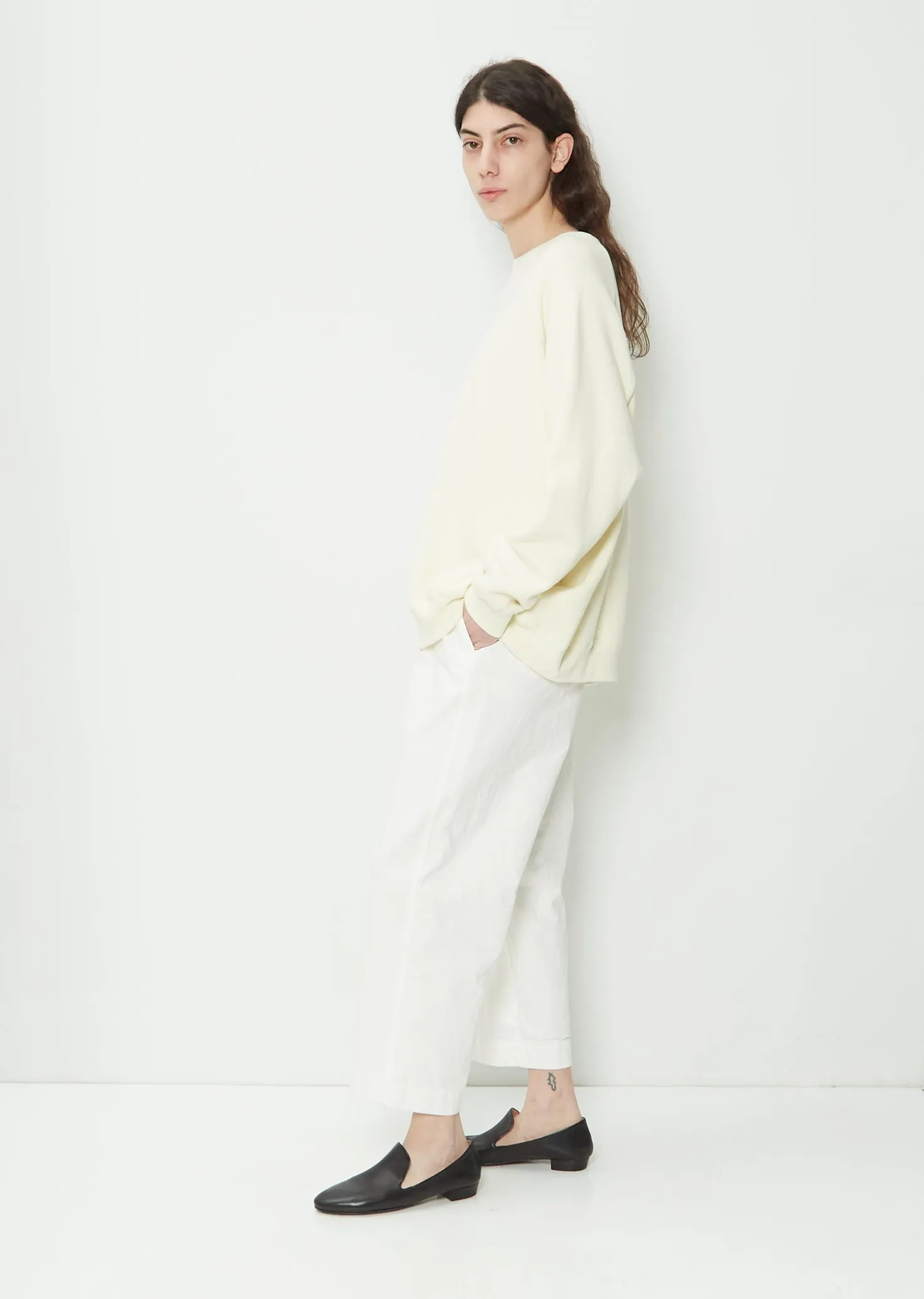 Cotton Wool Sweatshirt — White