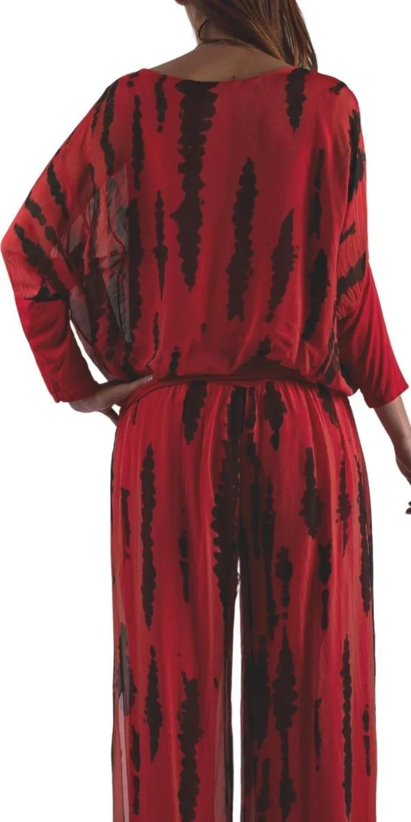 Daphna Stripe Tie-Dye Blouse
