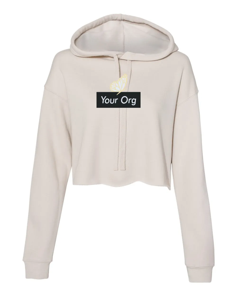 Deluxe Box Logo - Bella & Canvas - Cropped Hooded Sweatshirt - Customer's Product with price 95.00