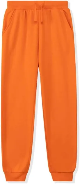 DOTDOG Kids Unisex Soft Brushed Fleece Pull-on Jogger Sweatpants Basic Casual Pants for Boys or Girls (3-12 Years)