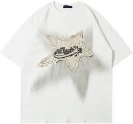 Graphic Tees Men Y2k Oversized T Shirts Women Vintage Tees Summer Tops 90s Grunge Short Sleeve Streetwear Unisex