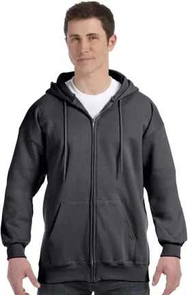 Hanes Men's Ultimate Full-Zip Hoodie, Men's Hooded Fleece Sweatshirt with Zipper