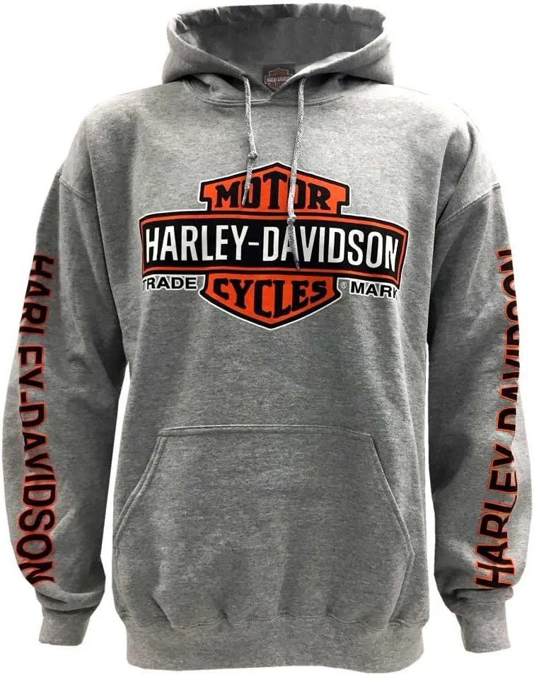 Harley-Davidson Men's Bar & Shield Logo Pullover Hoodie - Black 30297503
