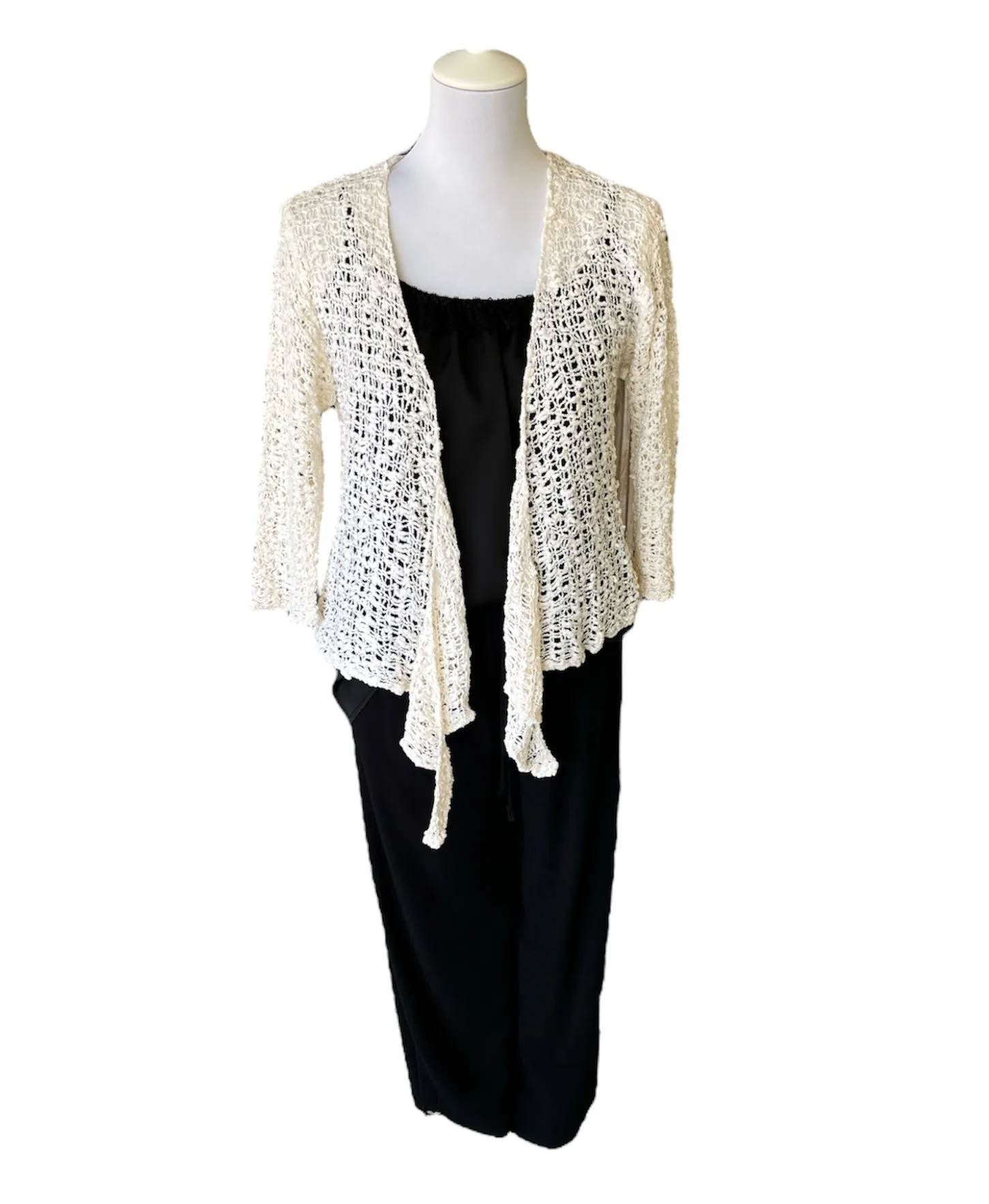 Jersey Short Cardigan - Cream