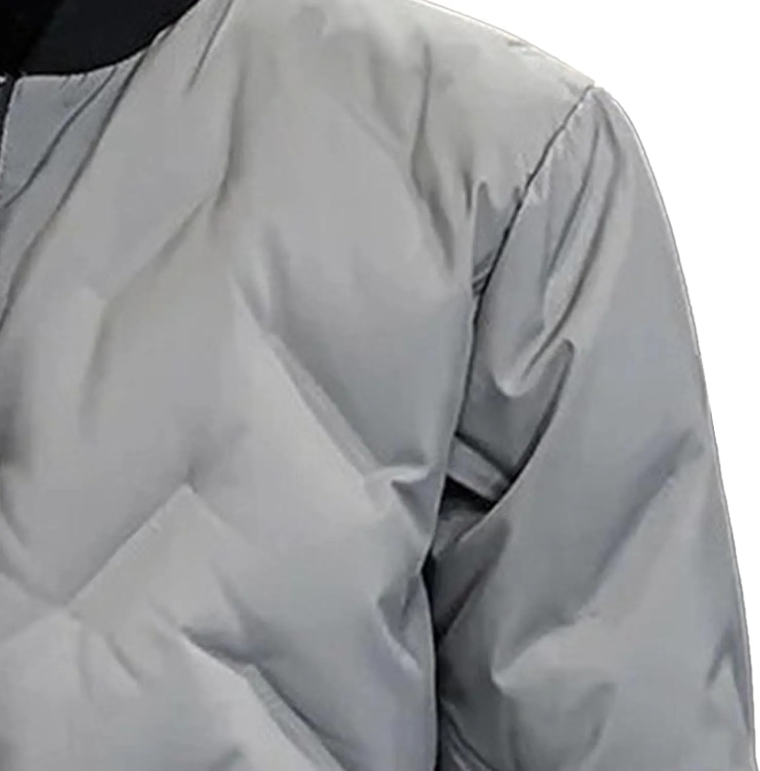 JEShifangjiusu Mens Flight Bomber Diamond Quilted Jacket Casual Lightweight Varsity Jackets Winter Warm Padded Coats Outwear