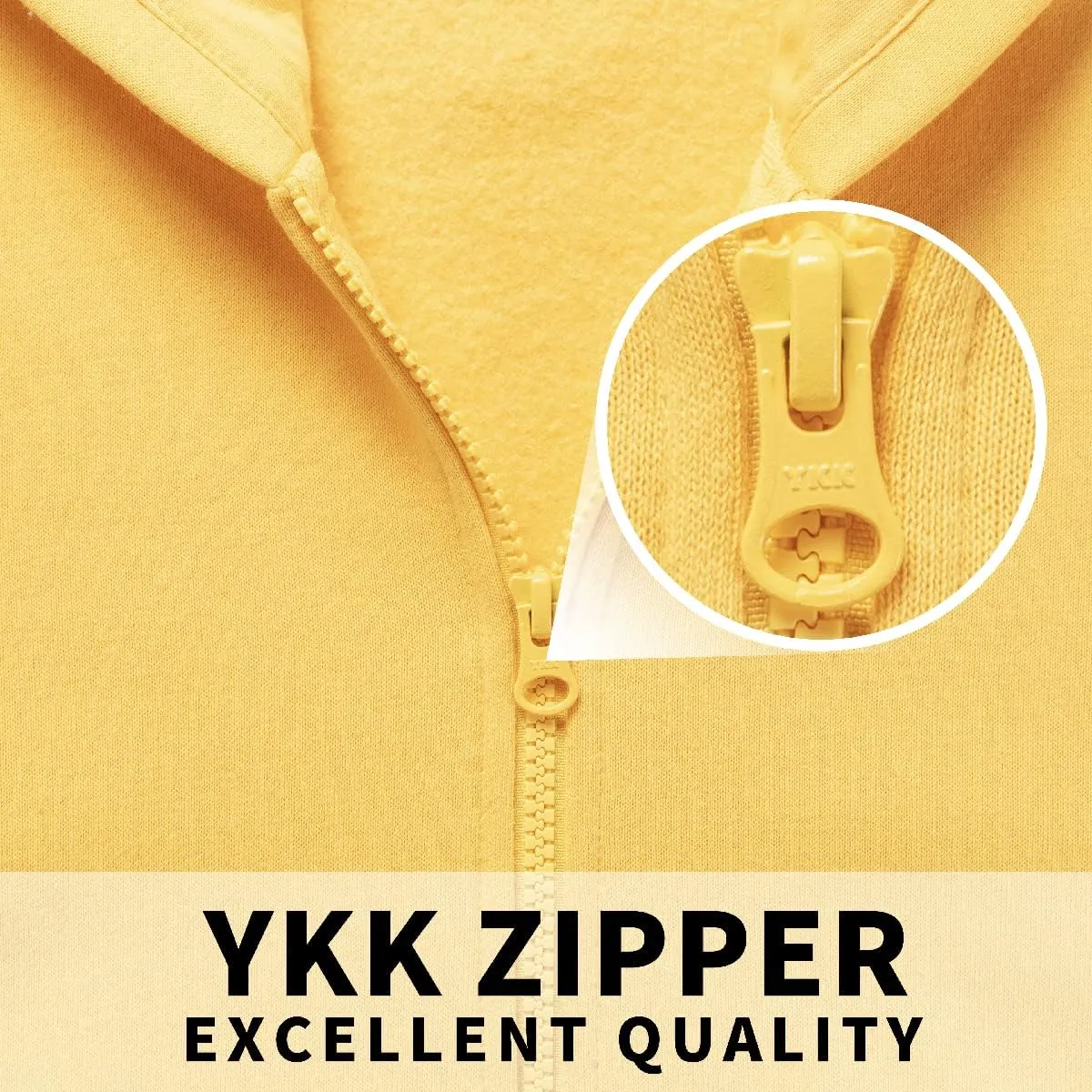 Kid Nation Kids Soft Brushed Fleece Zip-Up Hooded Sweatshirt Hoodie for Boys or Girls 4-12 Years