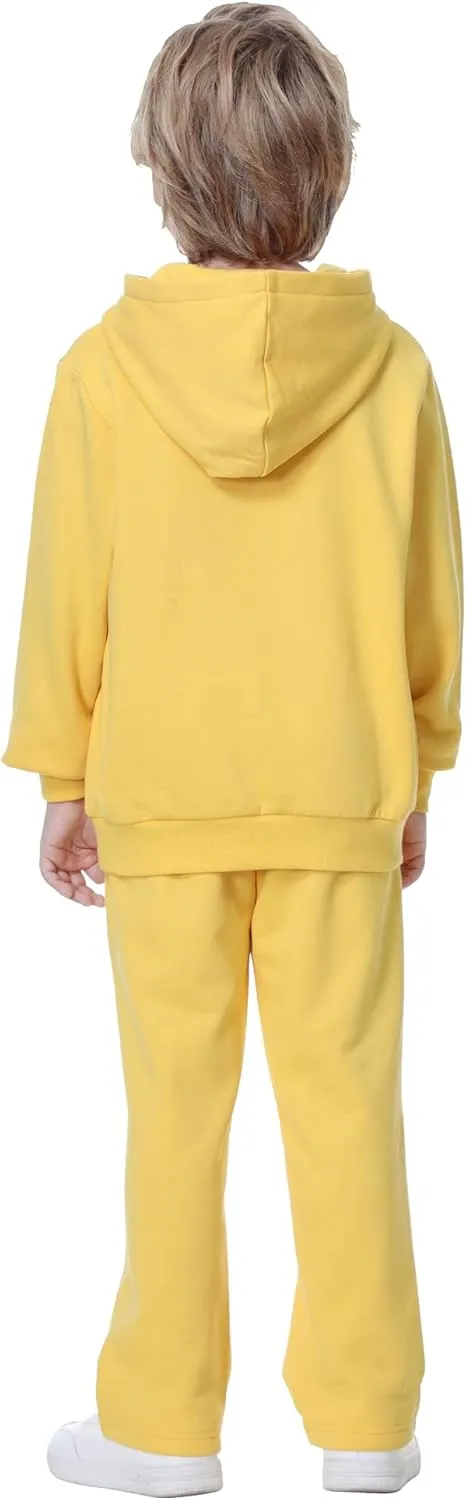 Kid Nation Kids Soft Brushed Fleece Zip-Up Hooded Sweatshirt Hoodie for Boys or Girls 4-12 Years