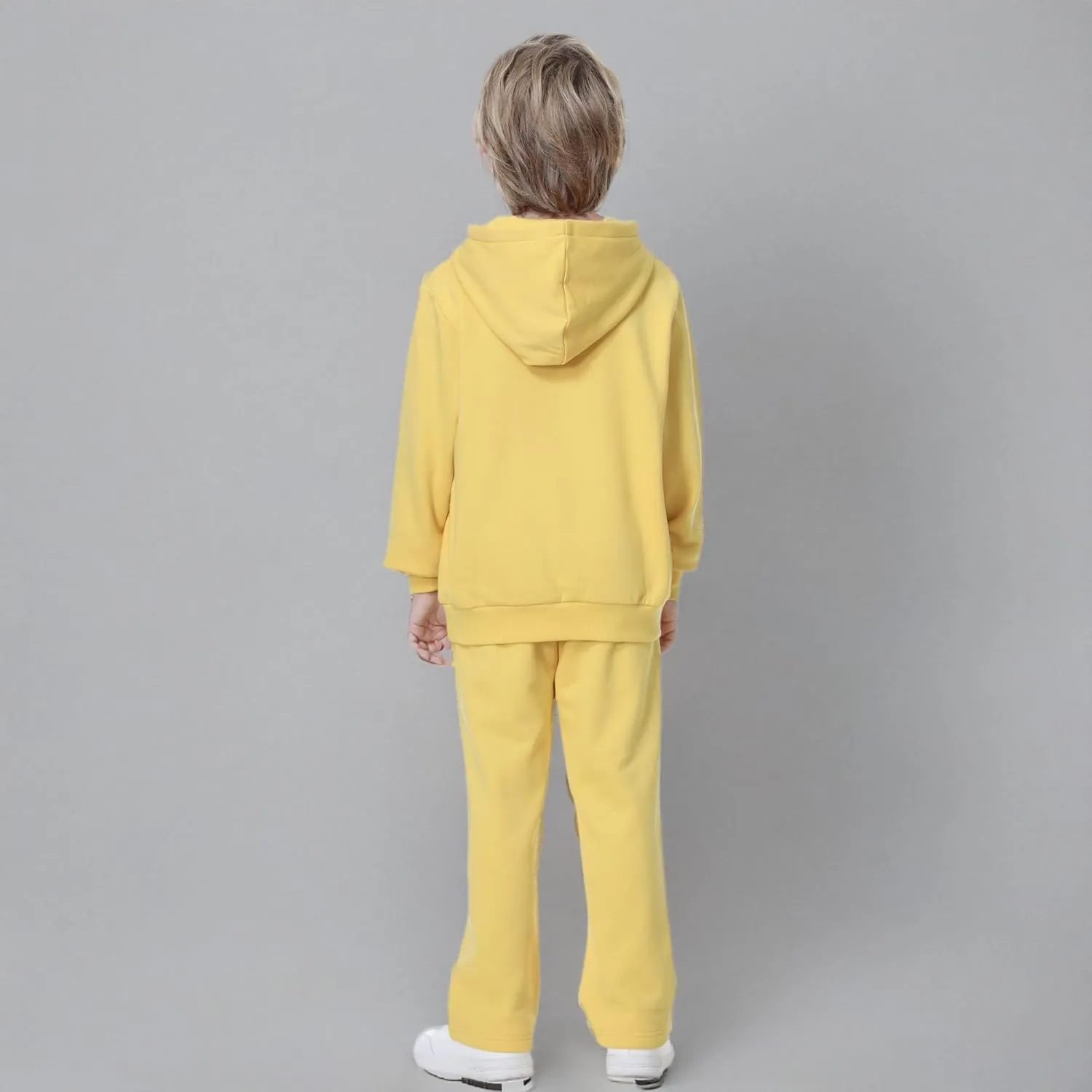 Kid Nation Kids Soft Brushed Fleece Zip-Up Hooded Sweatshirt Hoodie for Boys or Girls 4-12 Years