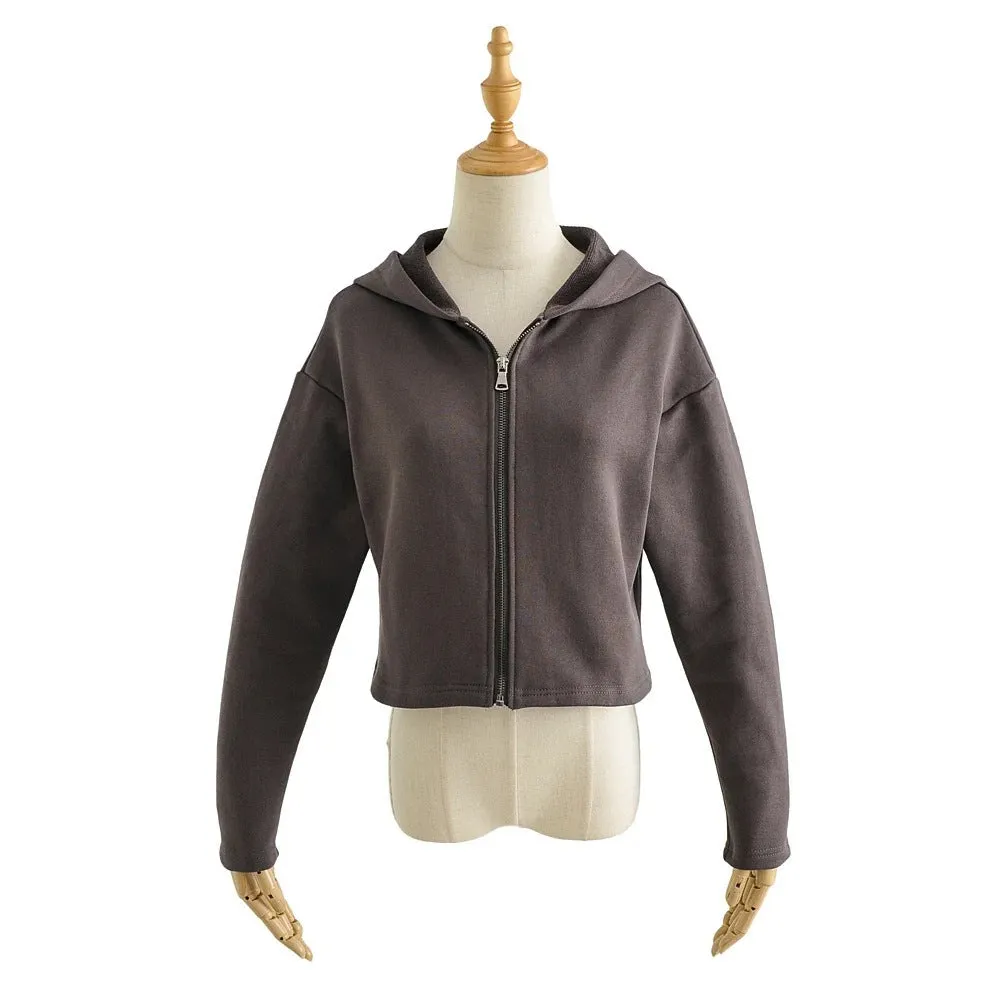 Ladies Long Sleeve Hooded Sweatshirt