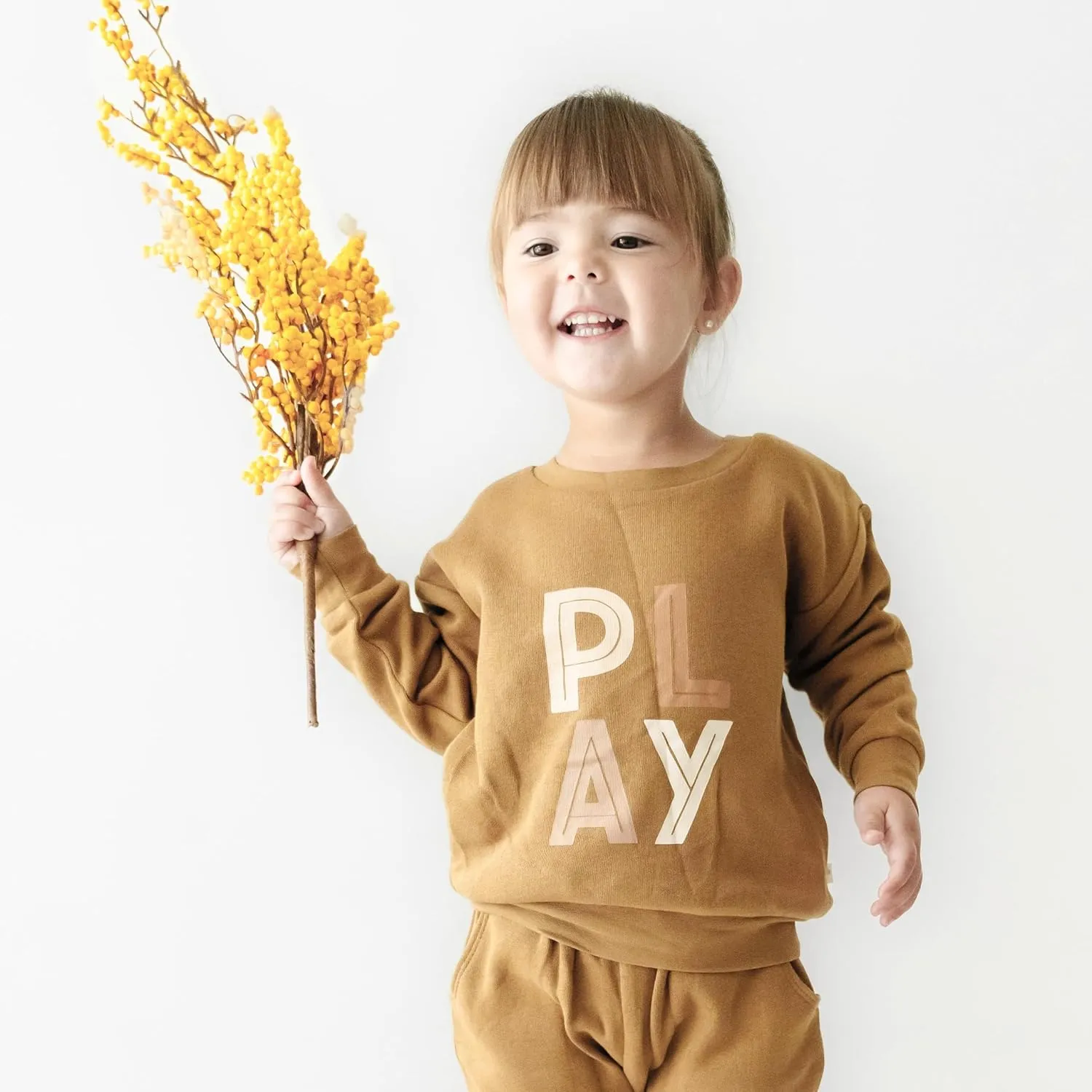 MakeMake Organics GOTS Certified Organic Cotton Sweatshirt Baby Toddler Young Kids Boys Girls Pullover Sweater