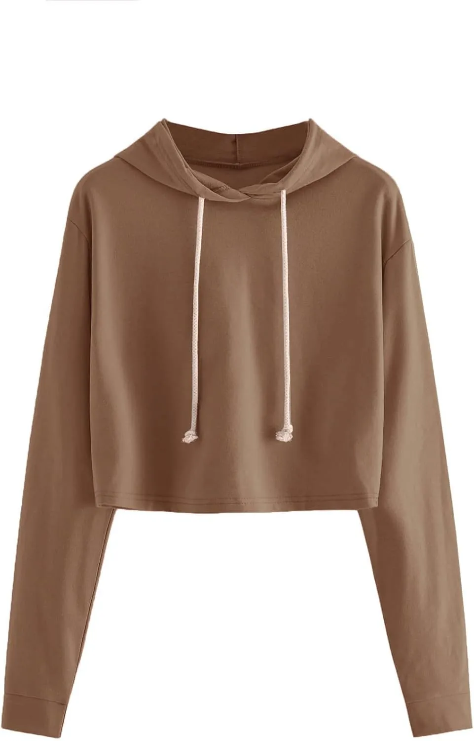 MakeMeChic Women's Cropped Hoodie Casual Workout Crop Sweatshirt Tops