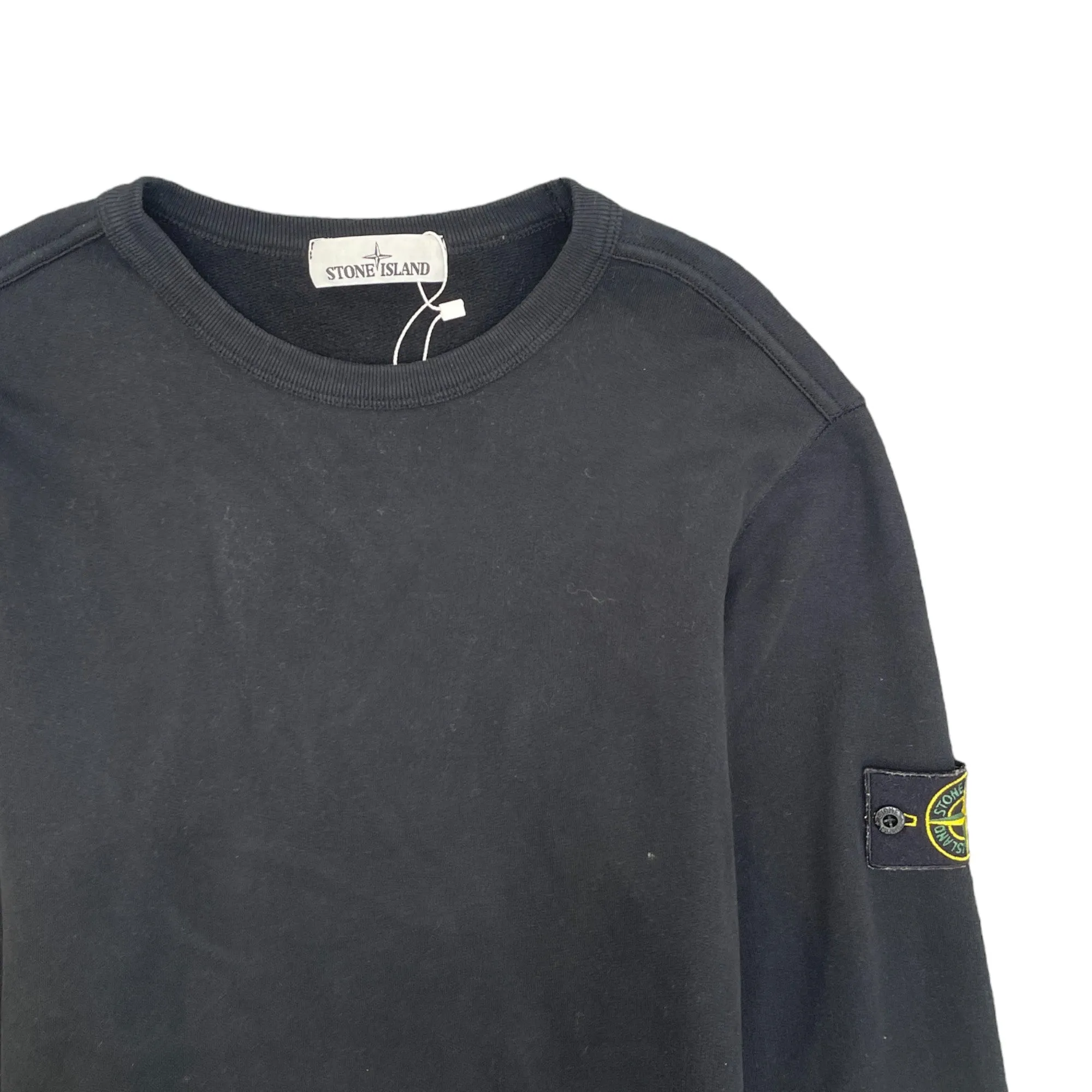 Men's Applique Logo Sweatshirt Black Size L