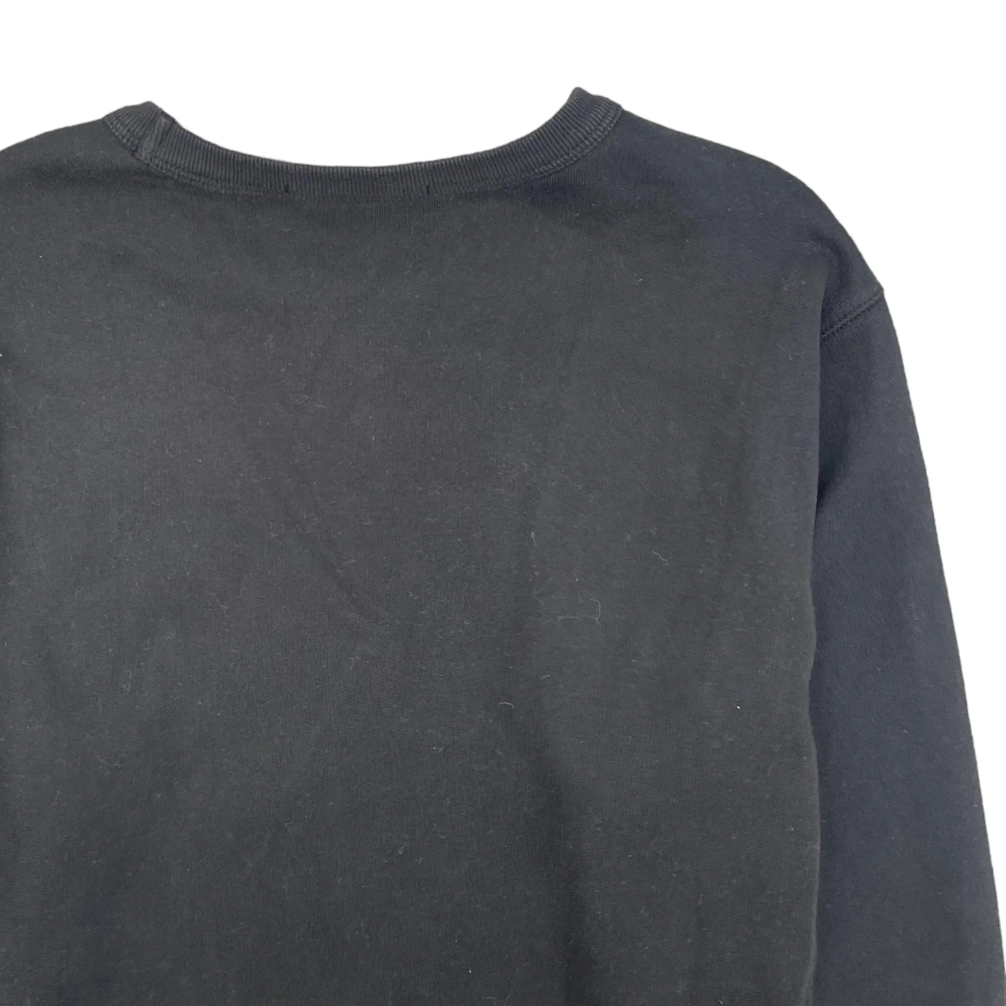 Men's Applique Logo Sweatshirt Black Size L