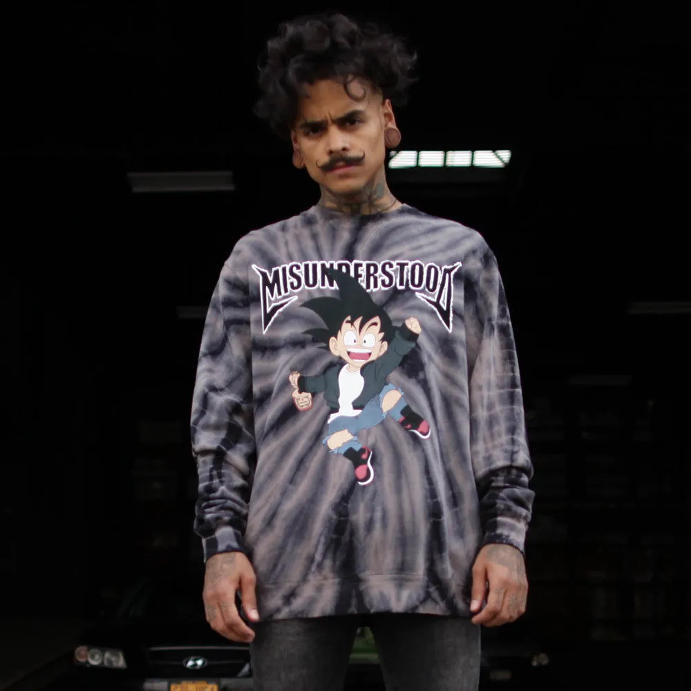 Misunderstood Goku Black Tie Dye Sweatshirt - Online Only