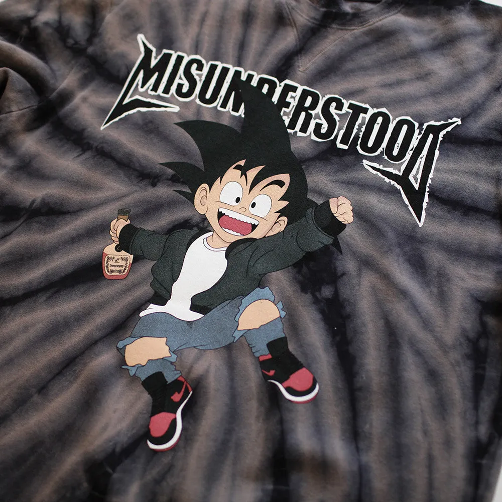 Misunderstood Goku Black Tie Dye Sweatshirt - Online Only