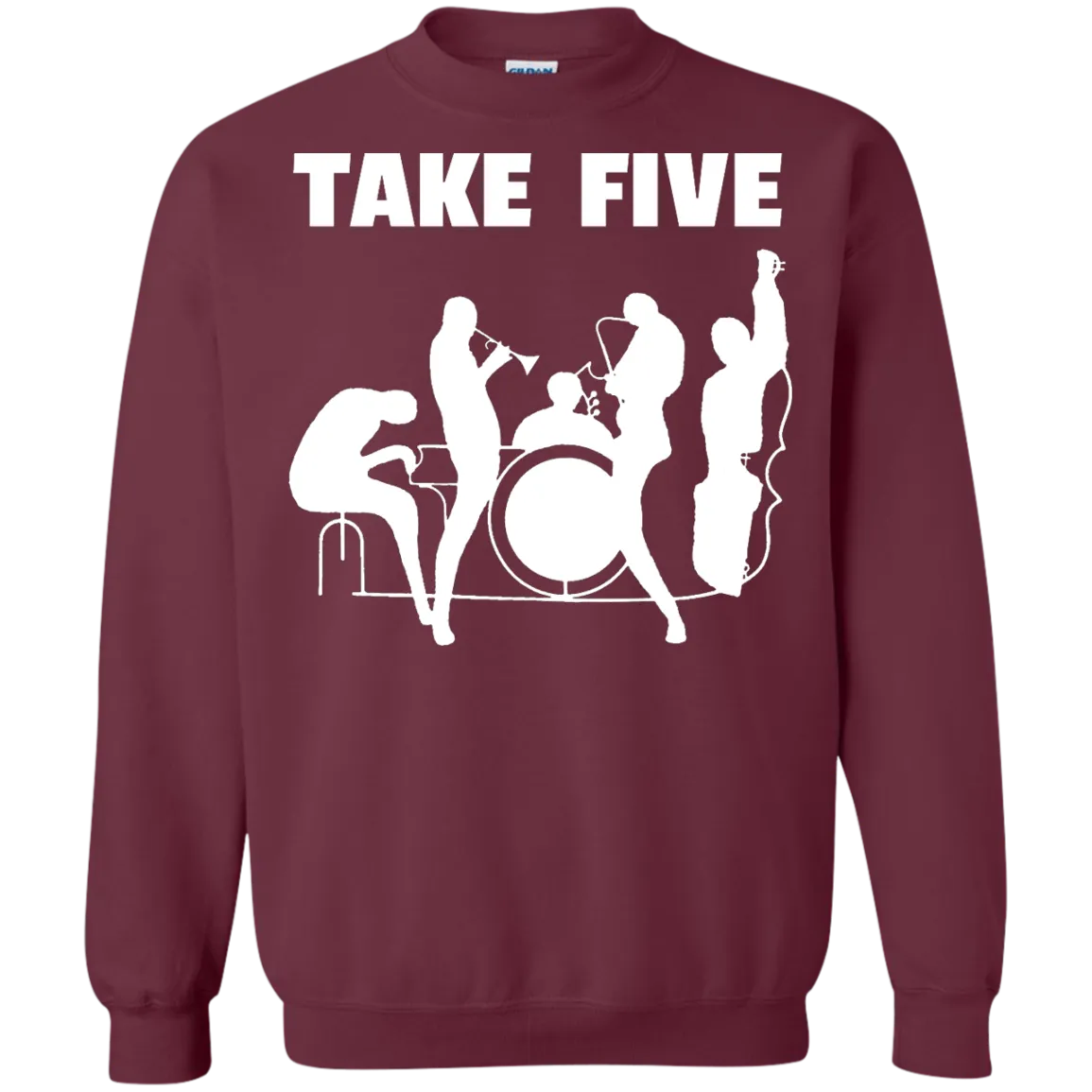 Printed Crewneck Pullover Sweatshirt  8 oz