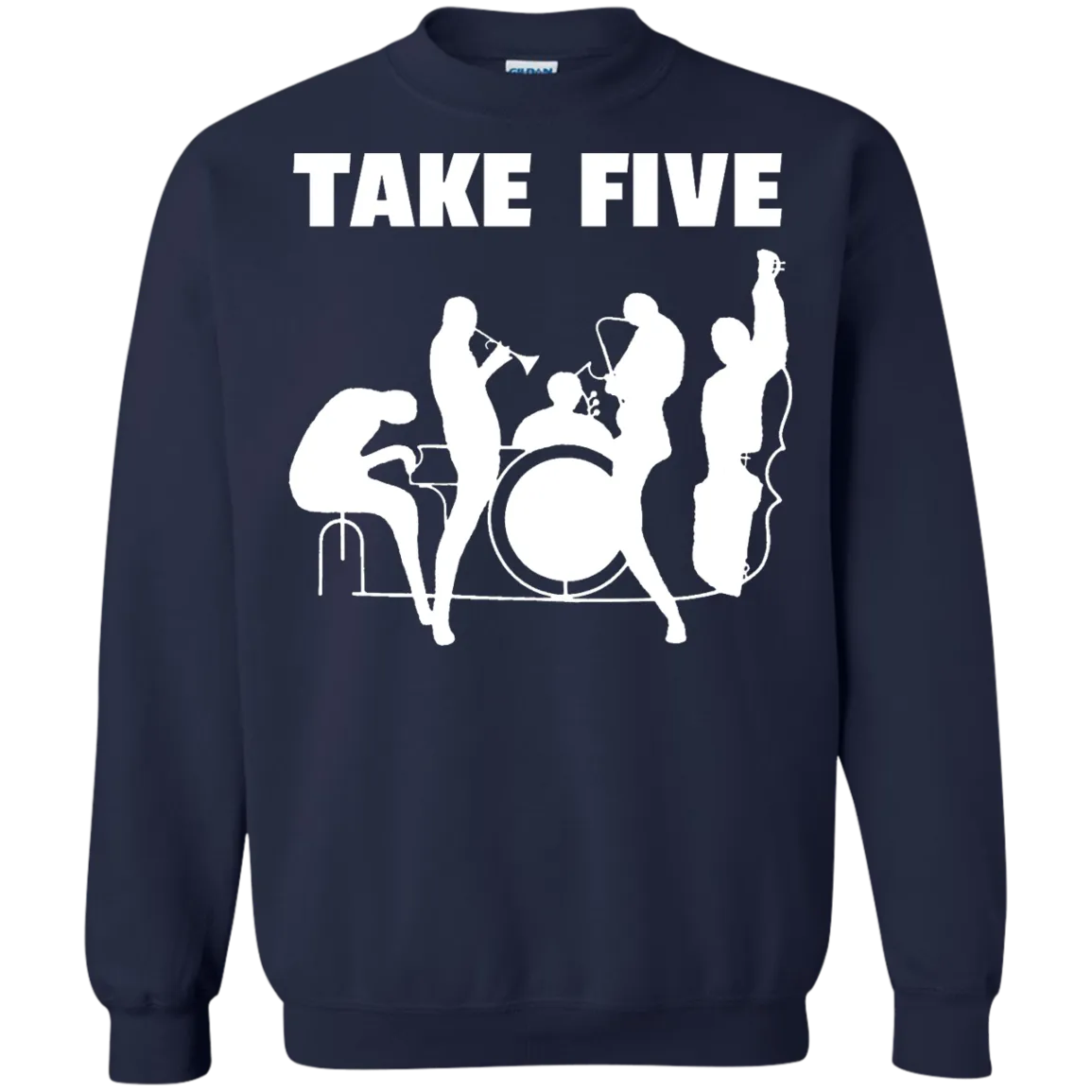 Printed Crewneck Pullover Sweatshirt  8 oz