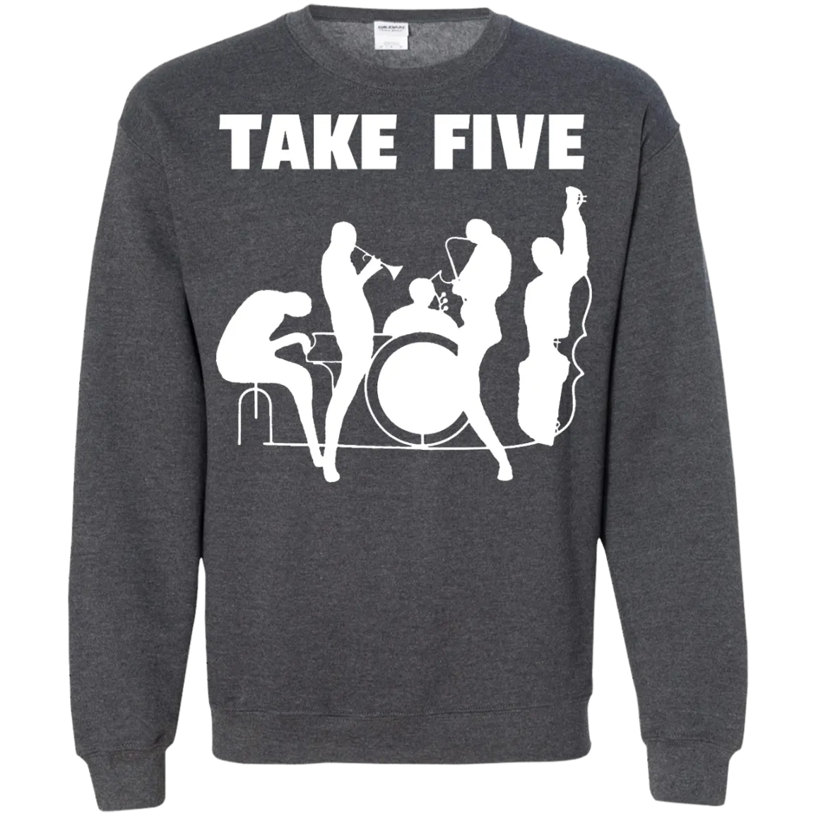Printed Crewneck Pullover Sweatshirt  8 oz