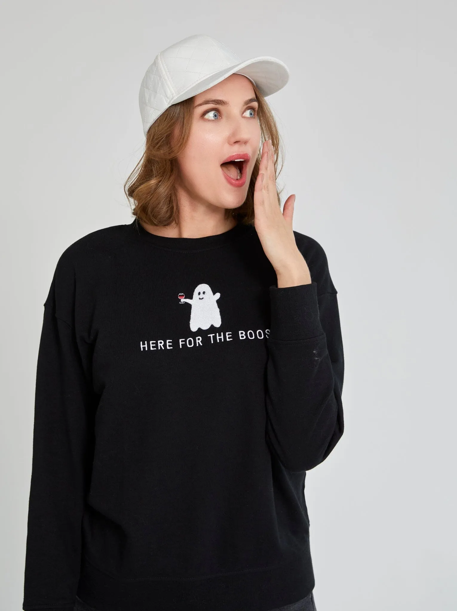 "Here For The Boos" Sweatshirt | Black
