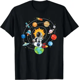 Solar System Planets Science Space Astronaut Universe Galaxy T-Shirt