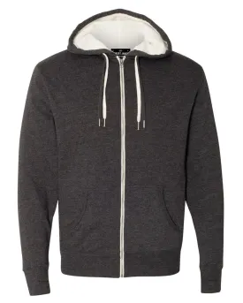 STONE COLD // CHARCOAL Sherpa Lined Terry Hoodie