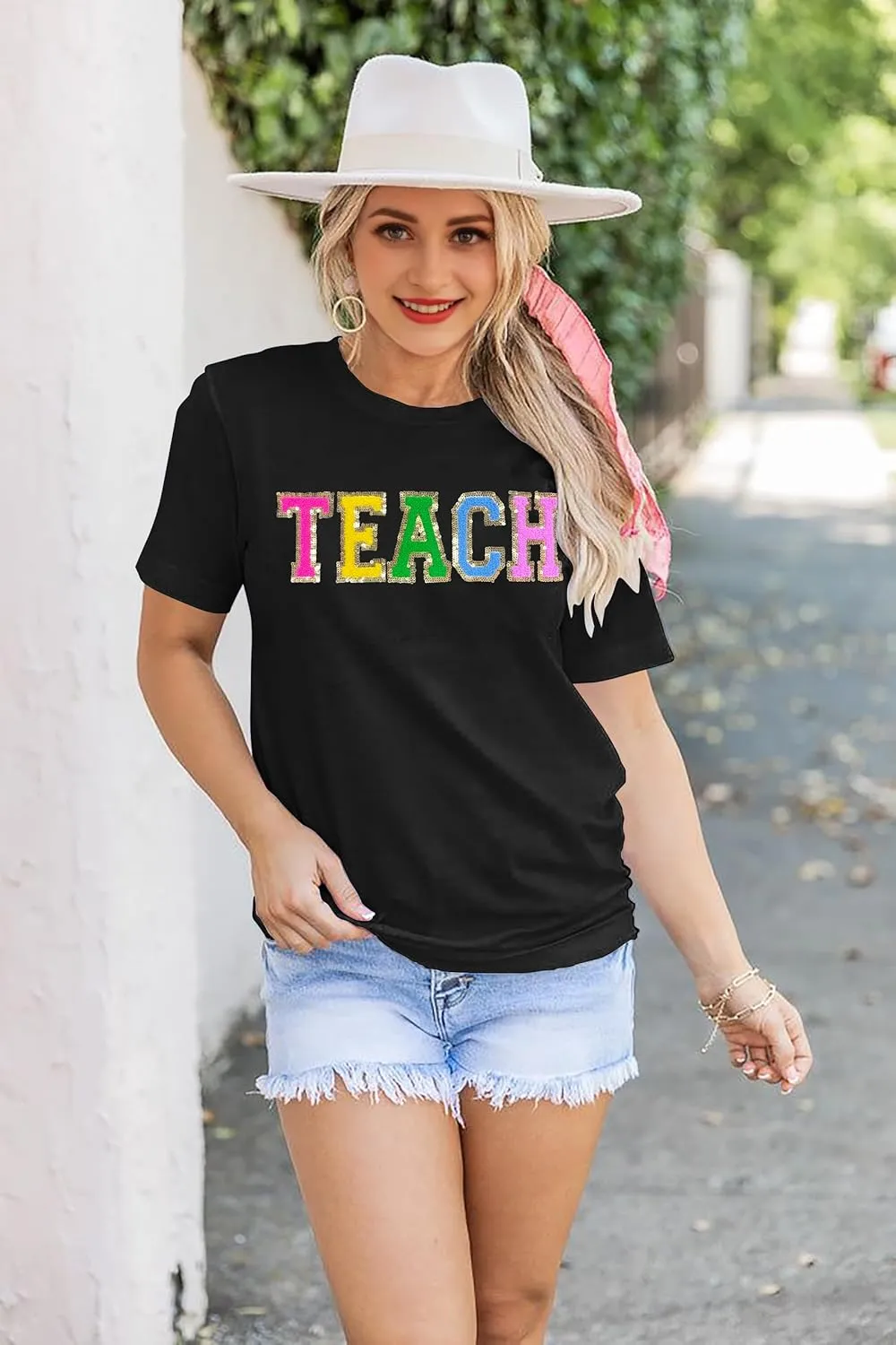 Teacher Shirts Women: Tie Dye Teacher Tshirt Funny Teacher Life Shirt Teacher Tee Tops Short Sleeve Teacher Gifts