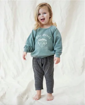 The Great - The Little College Sweatshirt w/ Crest Graphic Basil