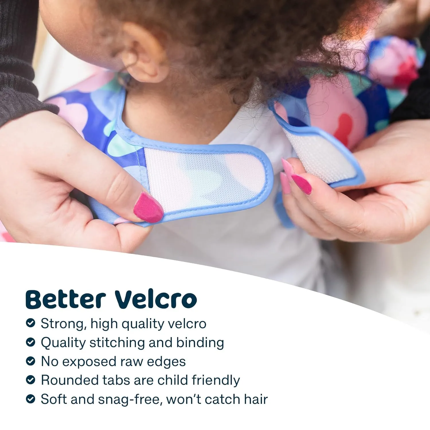 Tiny Twinkle Mess Proof Baby Bib,Waterproof Smock Baby Bib for Eating,Machine Washable Long Sleeve Bib,Baby Led Weaning,Toddler Bib,BLW Supplies(Space, Large 2-4 Years)