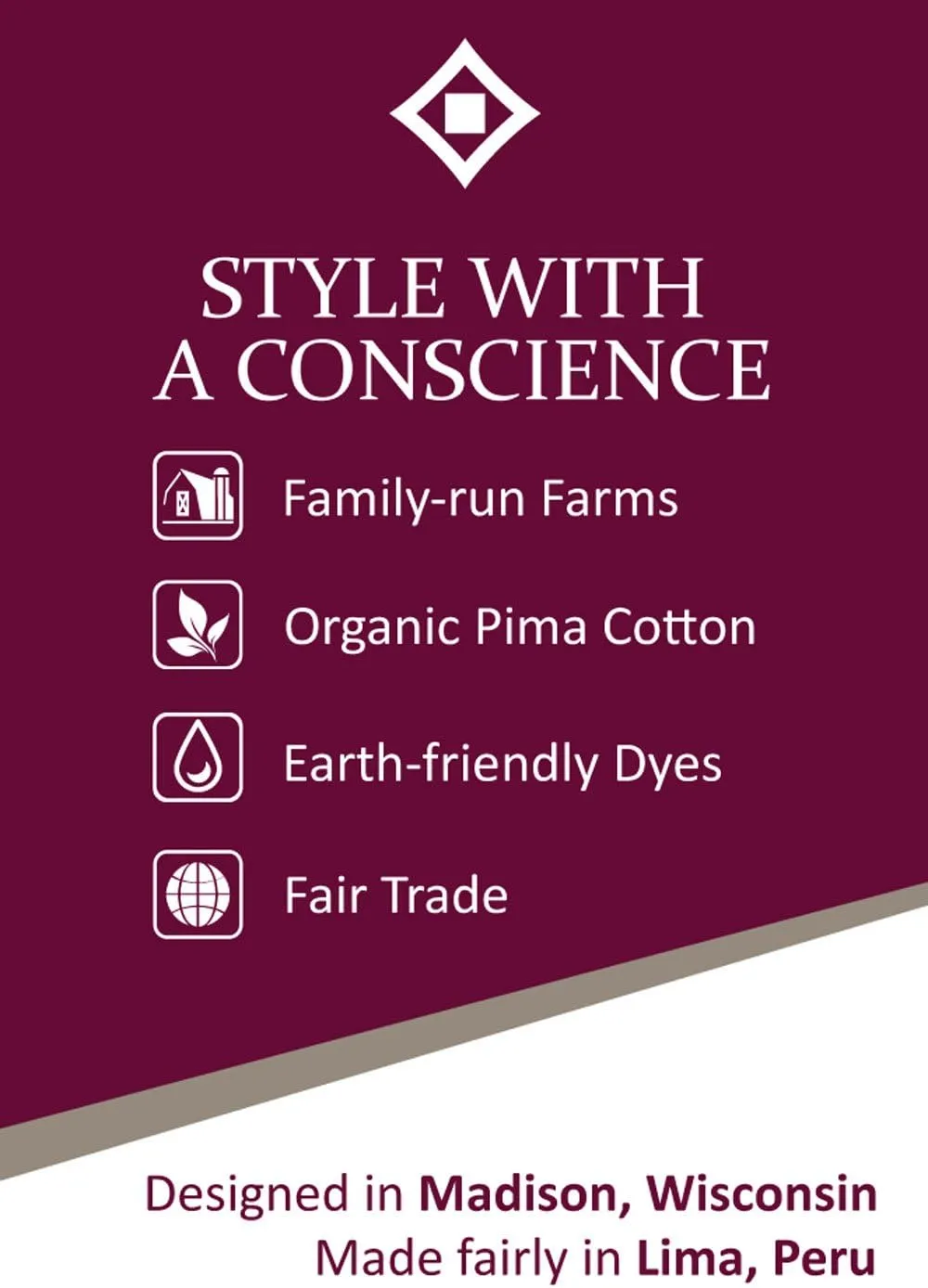 Women's 100% Organic Pima Cotton Relaxed Long Sleeve Crew Neck T-Shirt
