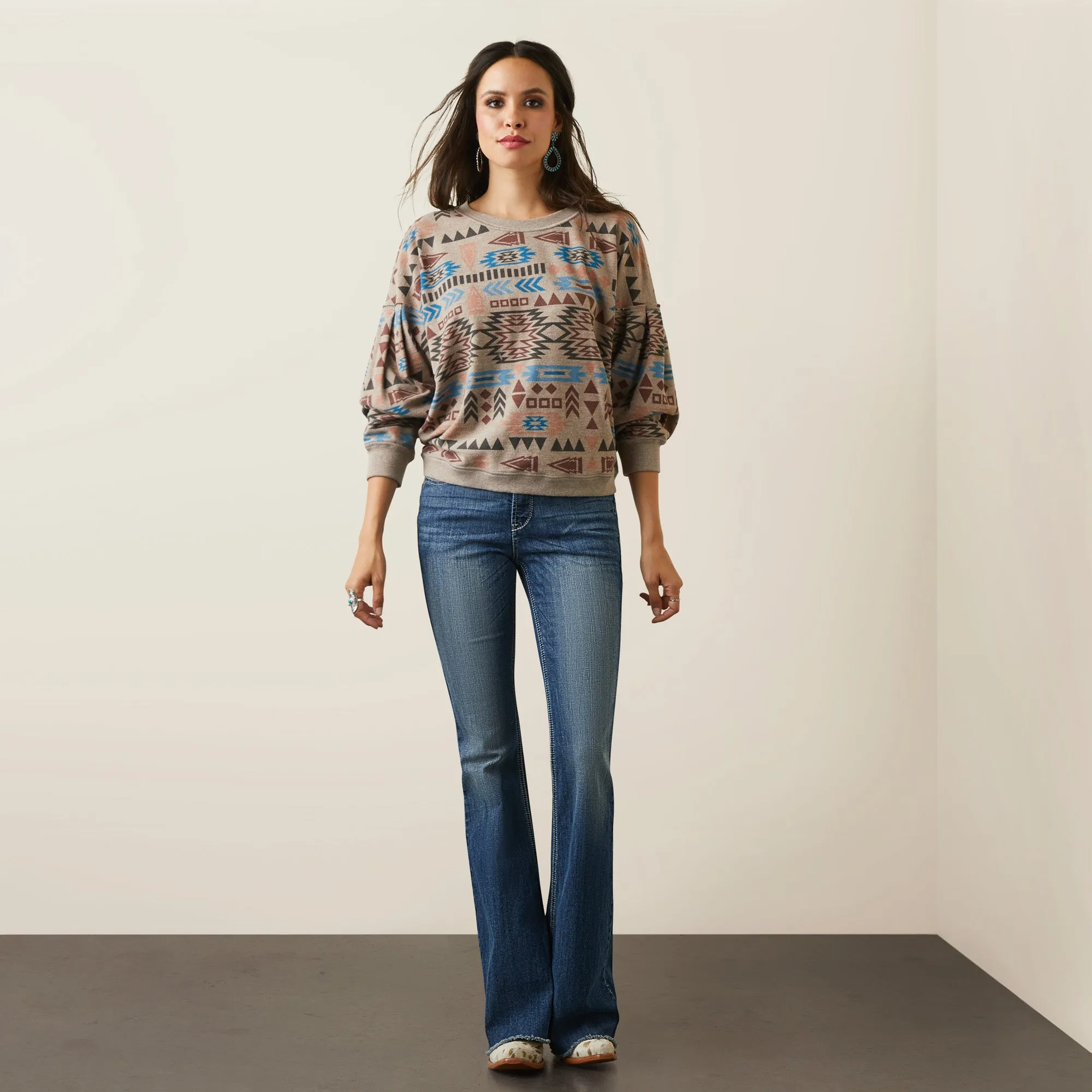 Women's Ariat Rainbow Vista Sweatshirt #10041669-C