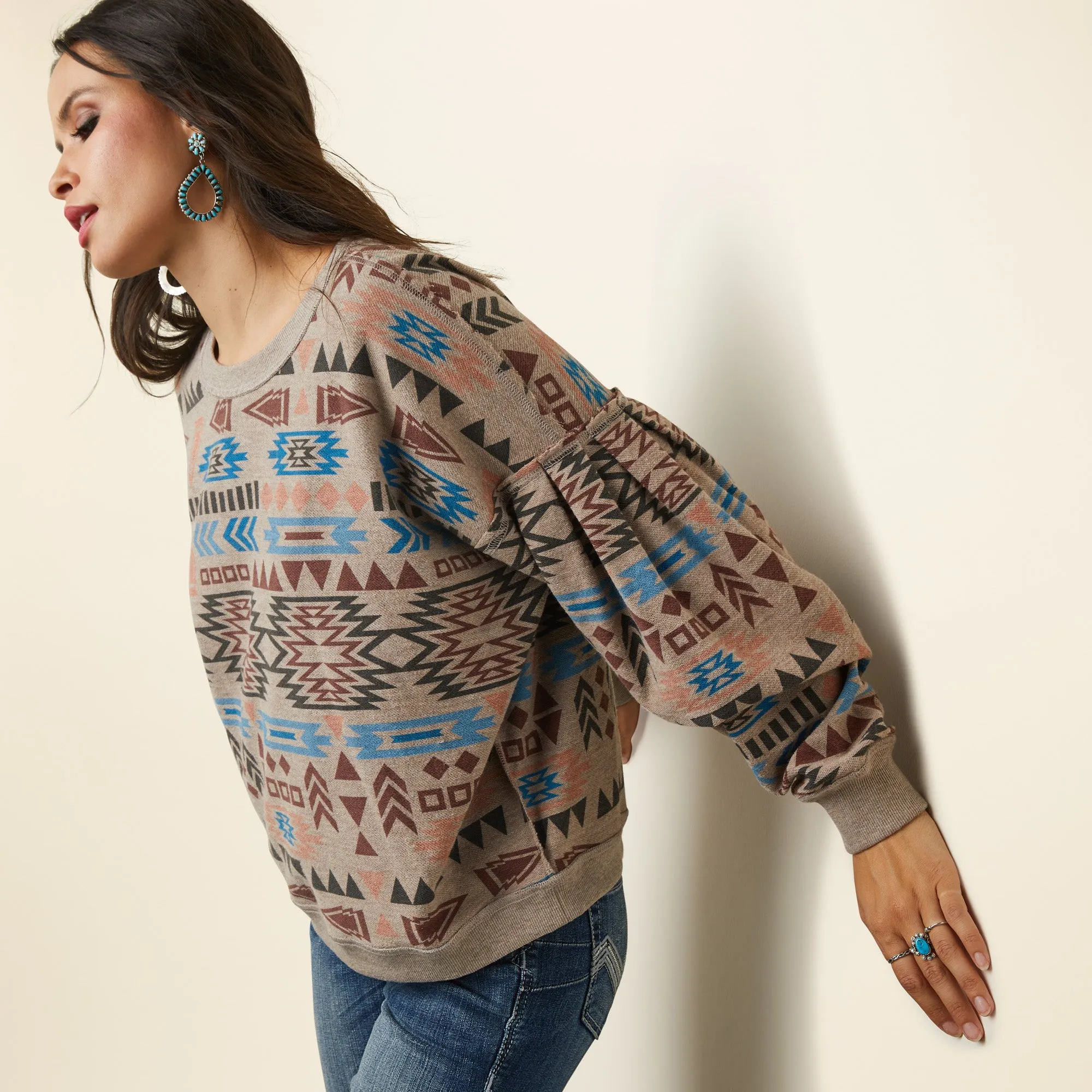 Women's Ariat Rainbow Vista Sweatshirt #10041669-C